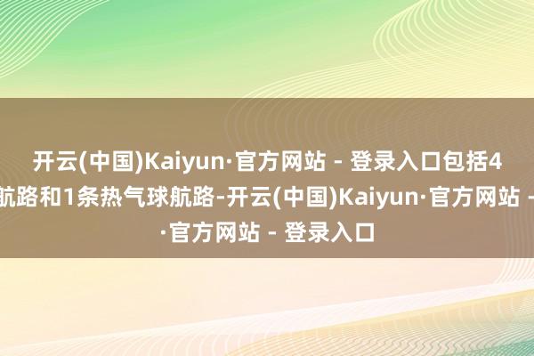 开云(中国)Kaiyun·官方网站 - 登录入口包括4条直升机航路和1条热气球航路-开云(中国)Kaiyun·官方网站 - 登录入口