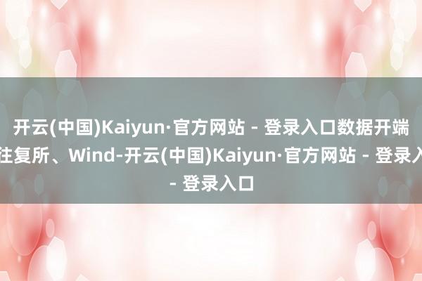 开云(中国)Kaiyun·官方网站 - 登录入口数据开端：往复所、Wind-开云(中国)Kaiyun·官方网站 - 登录入口